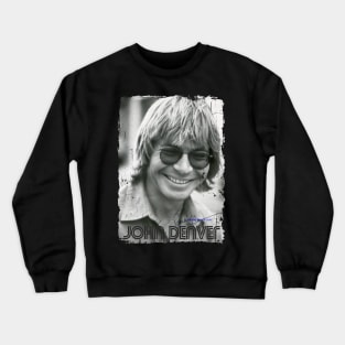 John Denver// black white design Crewneck Sweatshirt